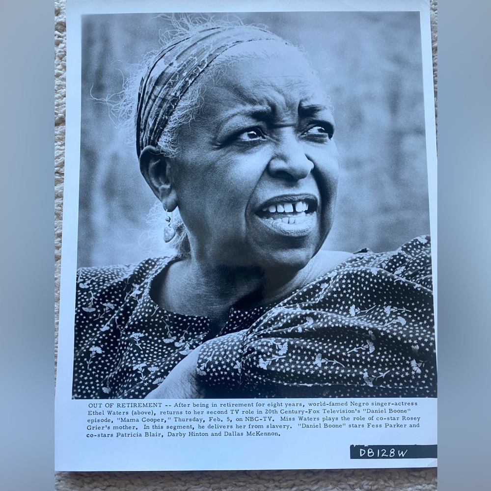 Ethel Waters Black and White Photo